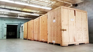 Portable storage containers at Cheapo Self Storage in Burlington, North Carolina